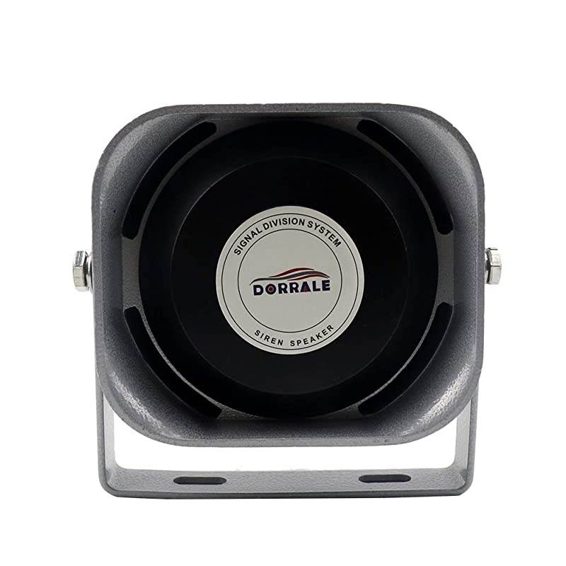 100W Car Police Siren DS7300 Wireless Amplifier with Black Meter Ultra Slime Flat Speaker,DC12V,Multi-Tones,Two Lights Control,Emergency Electronic PA System for Police Car