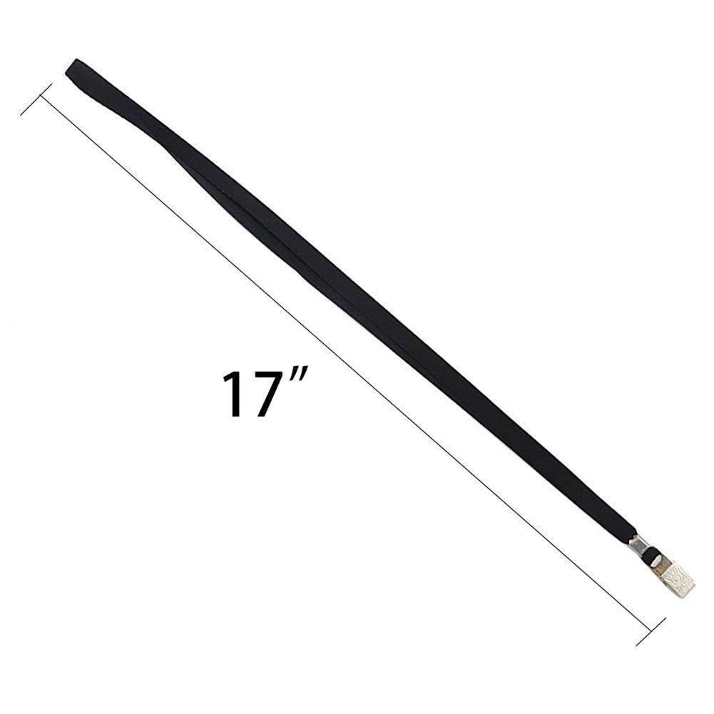 Black Lanyards,Beebel 50pcs 32 Inch Lanyard for ID Name Tag Badge Holders or Other Portable item