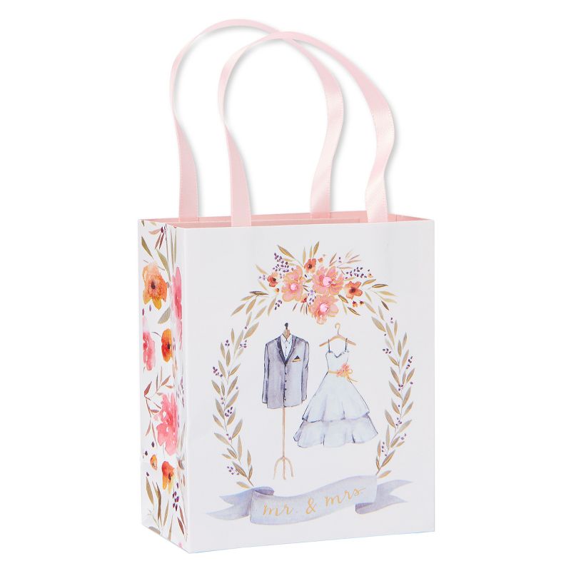 6ct Happily Ever After "Mr and Mrs" Mini Treat Bags - Papyrus