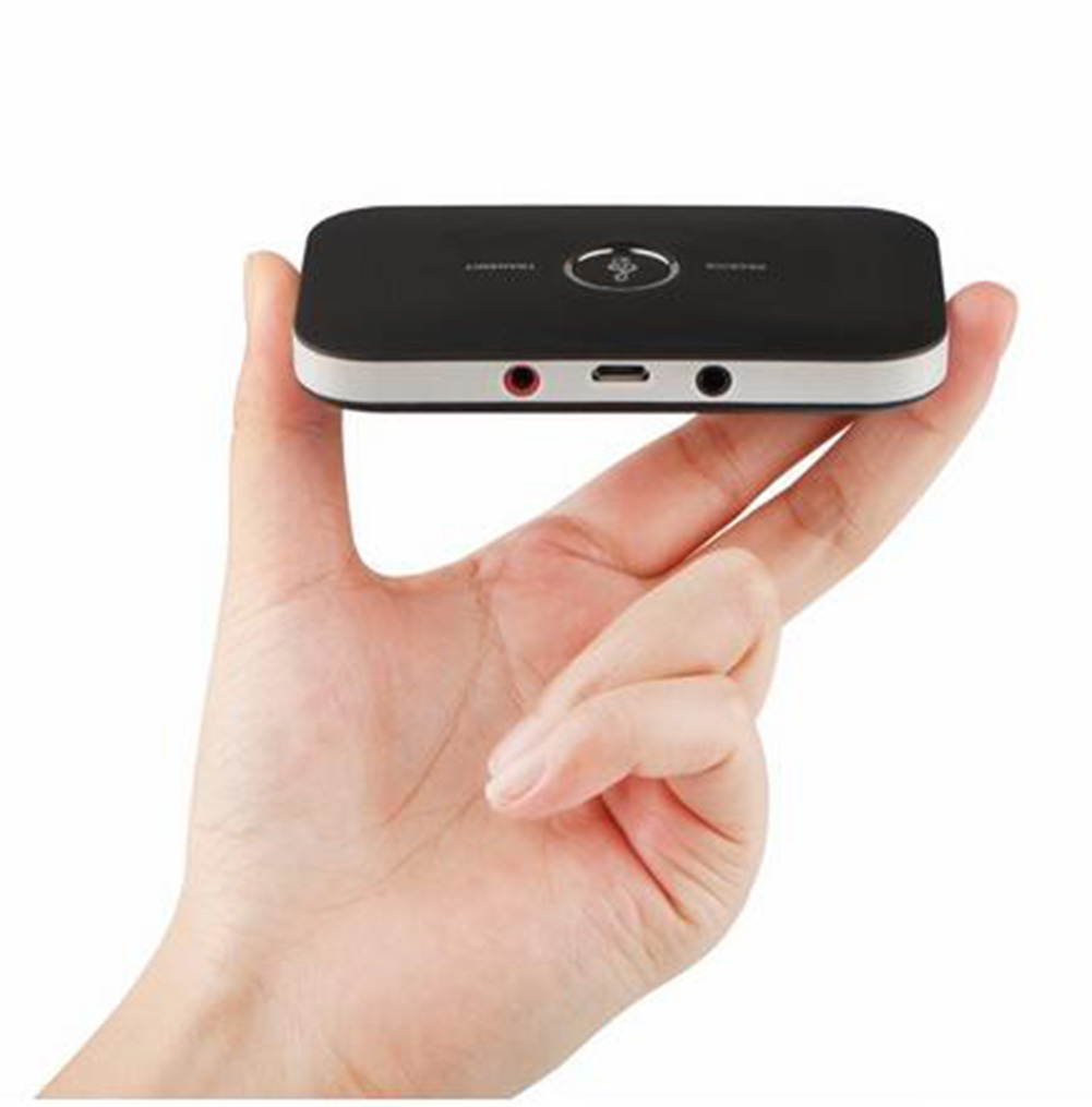 2in1 Bluetooth 5.0 Transmitter & Receiver Wireless A2DP Audio Adapter Aux 3.5mm Audio Player for TV / Home Stereo /Smartphone