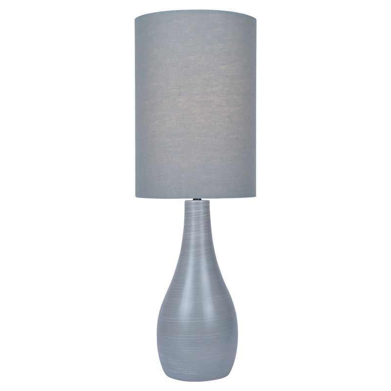 Quatro Table Lamp Brushed Gray  - Lite Source