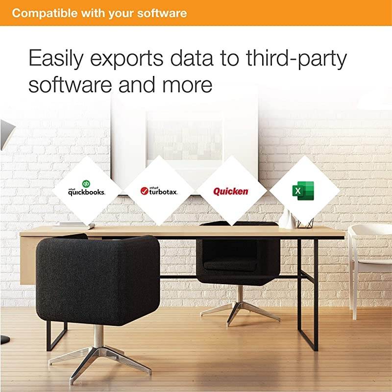 Workforce ES-55R Mobile Receipt and Document Scanner with Receipt Management Software for PC and Mac