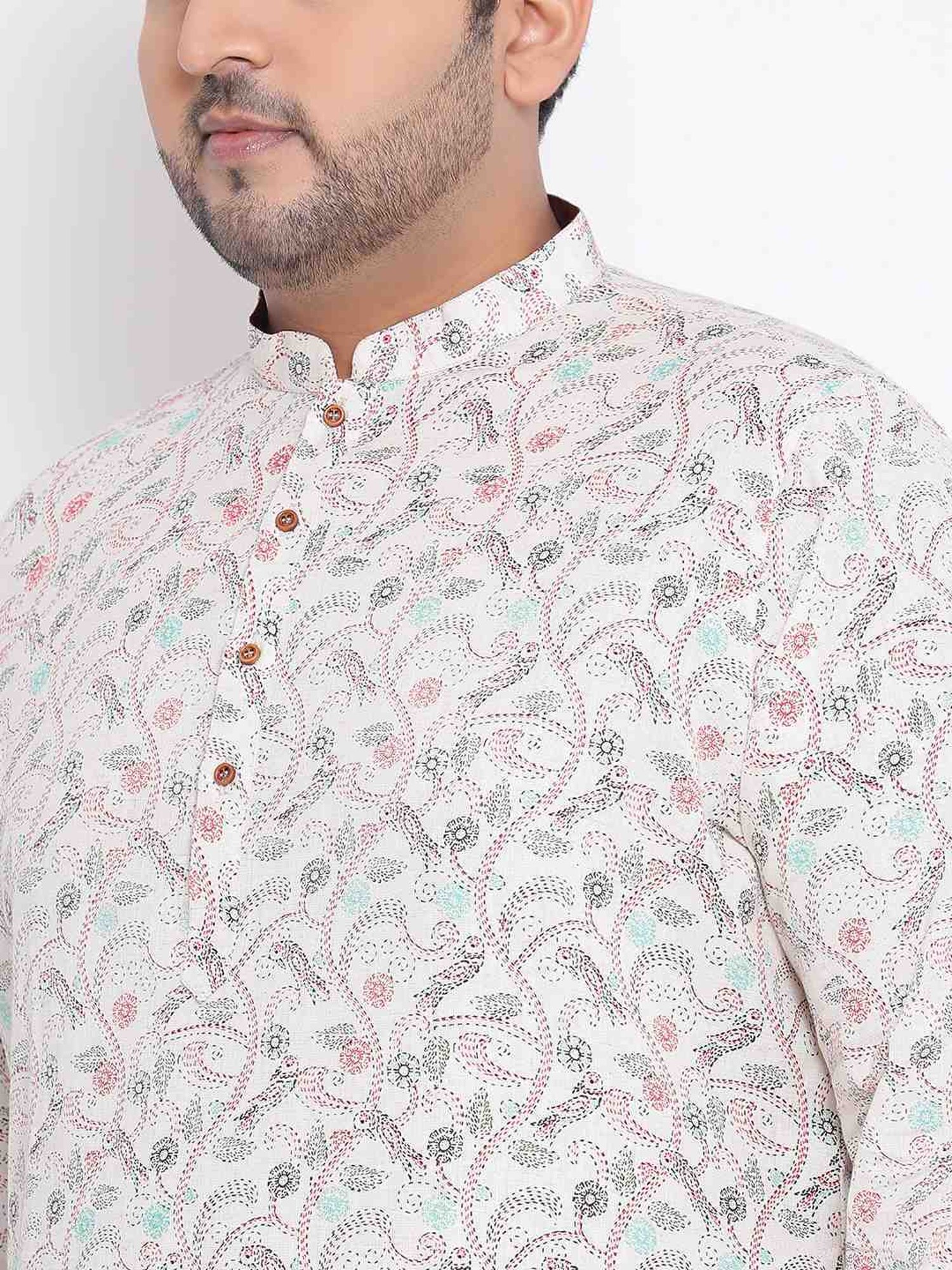 KISAH PLUS Multicolored Regular Fit Printed Kurta
