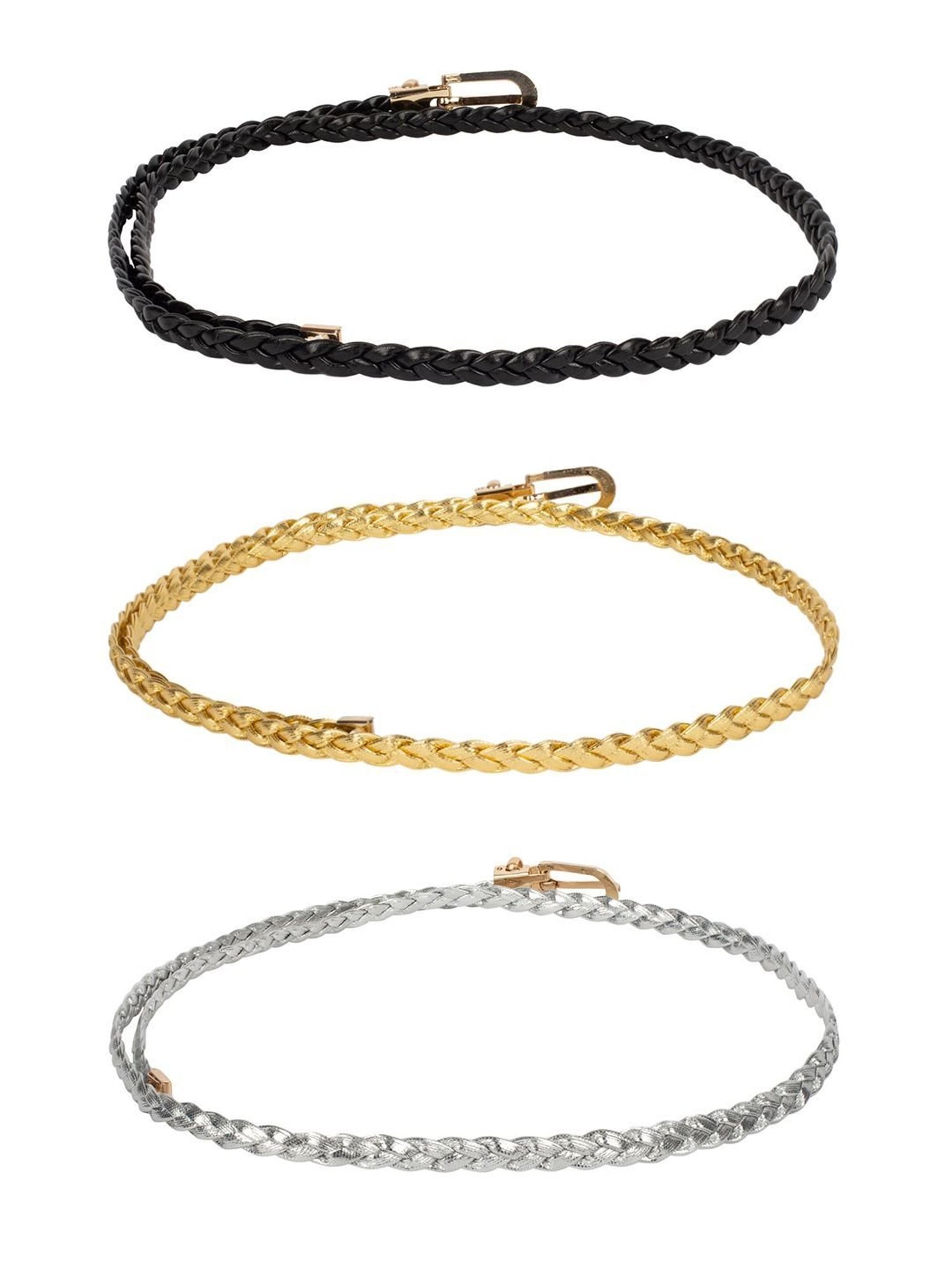 Antony Morato Black Leather Solid Waist Belt