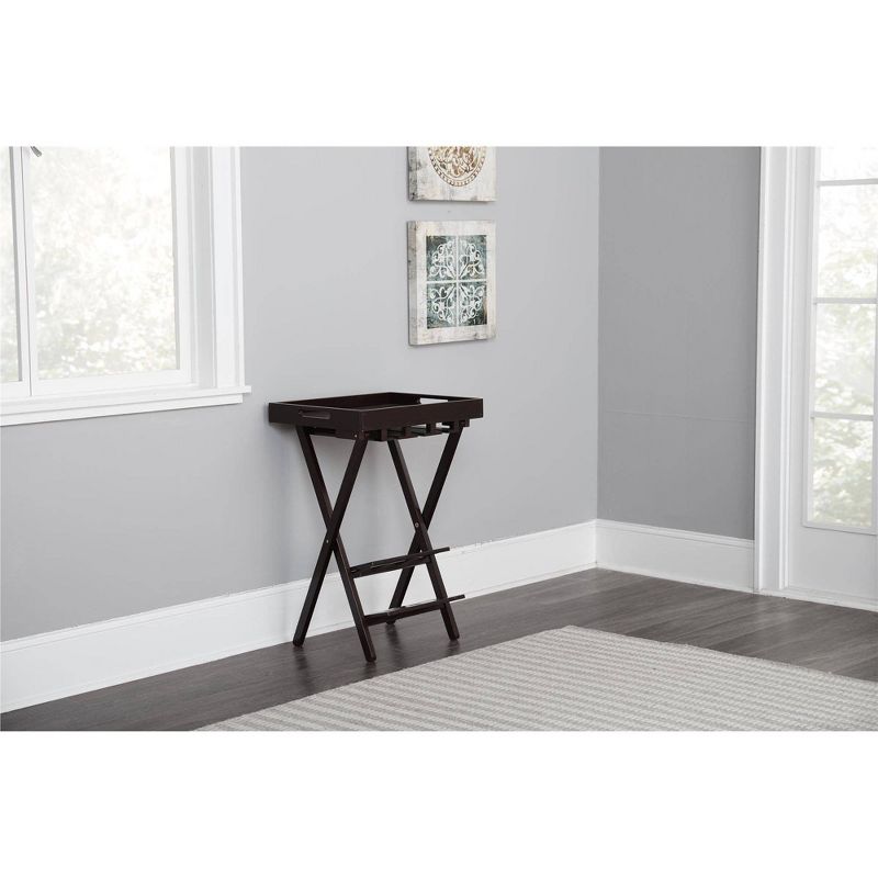 Wood Folding Wine Rack with Removable Tray Espresso - Room and Joy