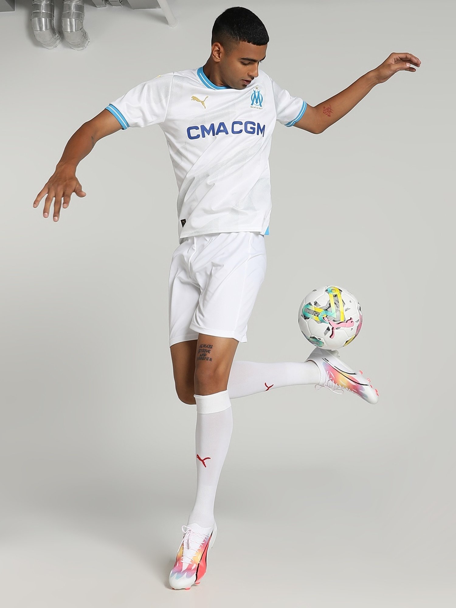 Puma White Regular Fit Printed Sports T-Shirt