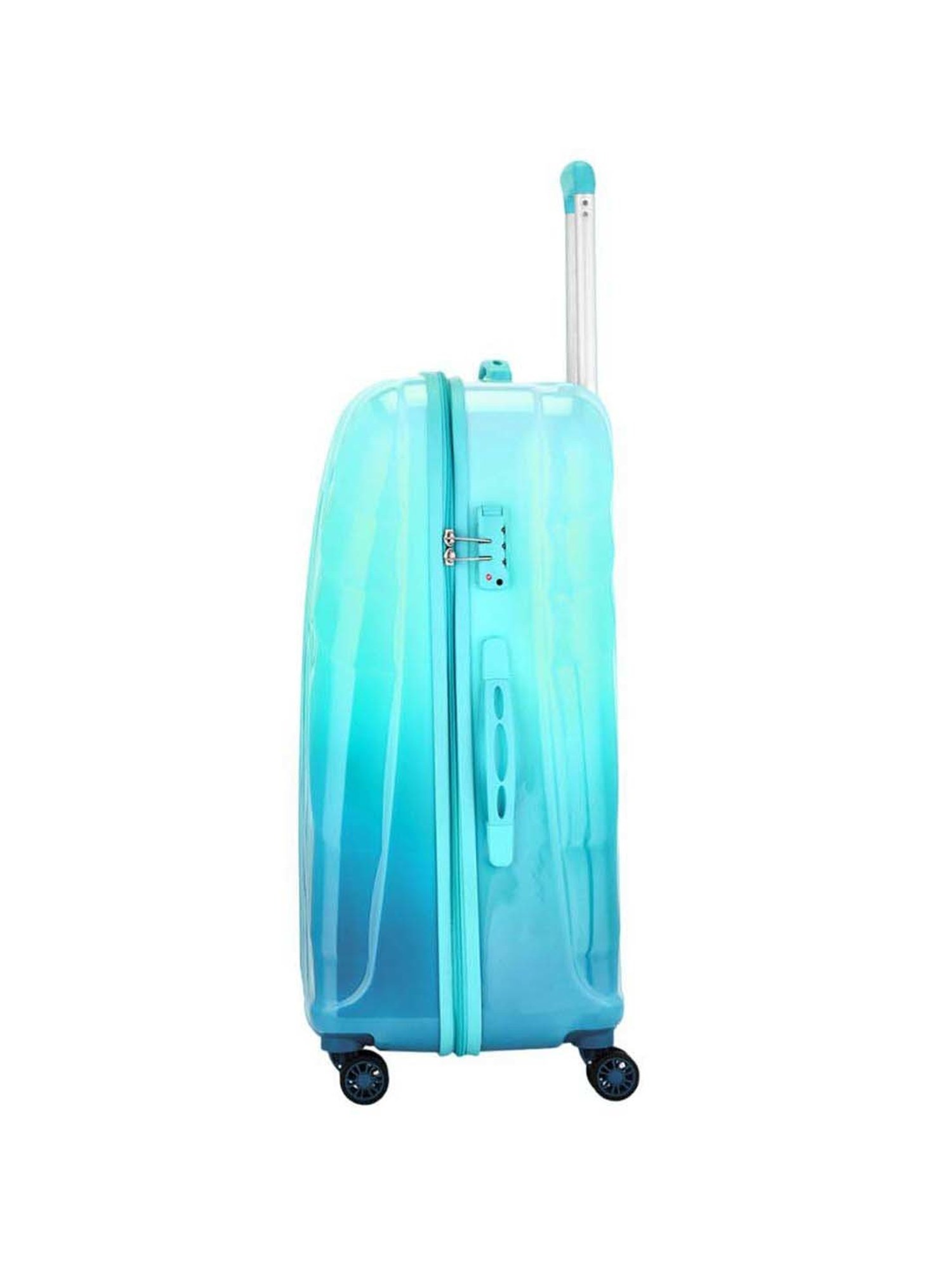 Skybags Openskies Blue Textured Hard Large Trolley Bag - 55 cm