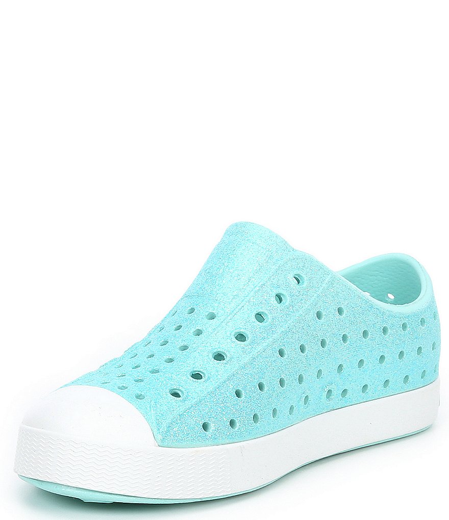 Native Girls' Jefferson Bling Glitter Slip-On Sneakers (Youth)