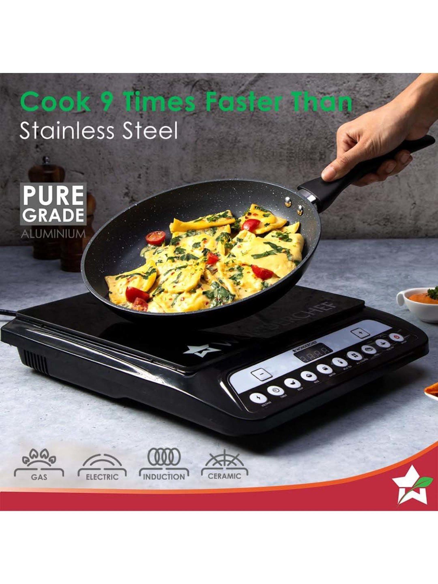 Wonderchef Duralite Die-Cast Non-Stick 3-Piece Cookware Set