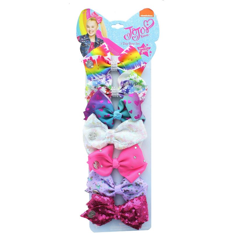 H.E.R. Accessories, Ltd. JoJo Siwa Days of the Week 7 Piece Bow Set | Style B