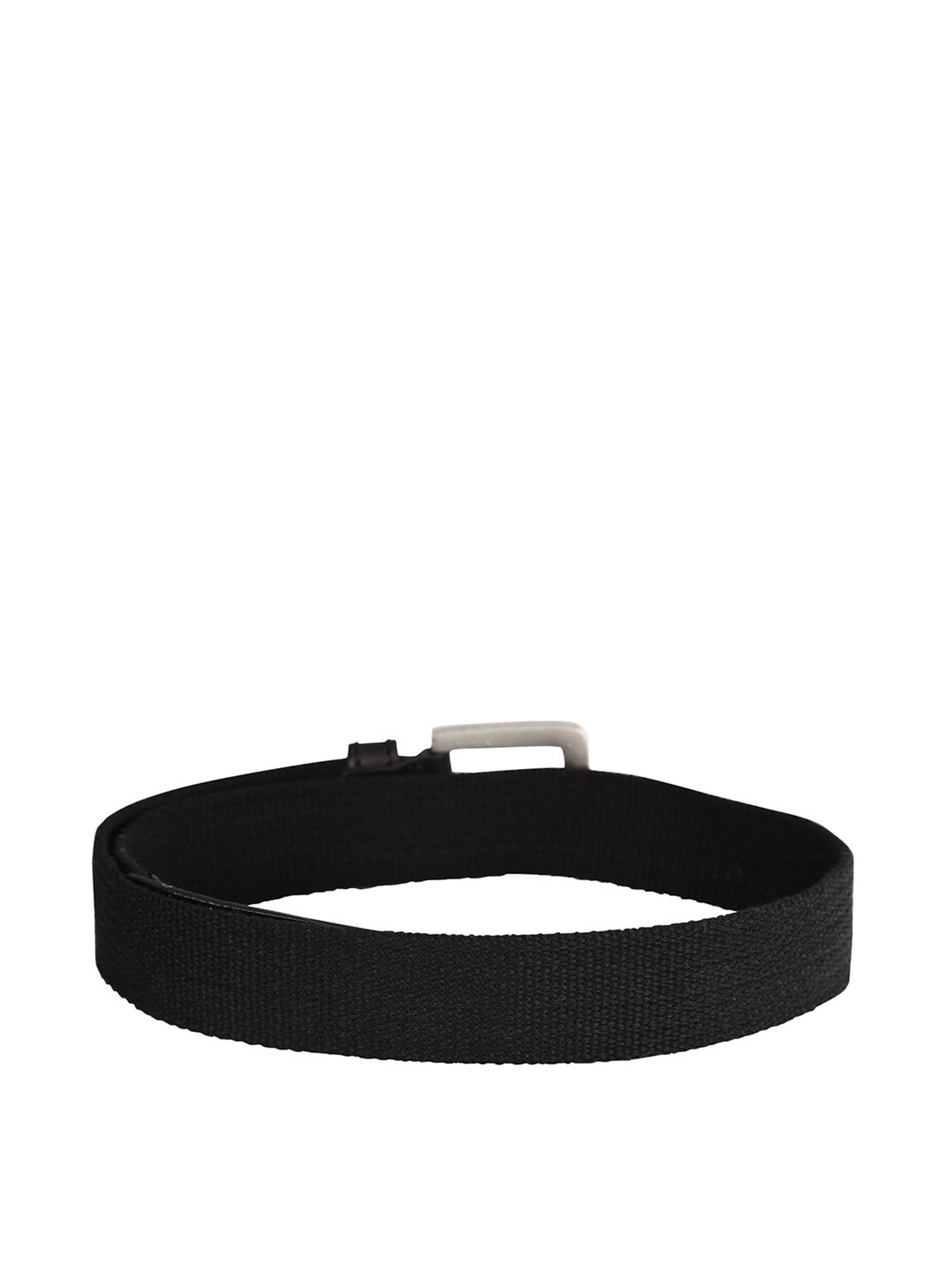 Scharf Black Leather Waist Belt For Men