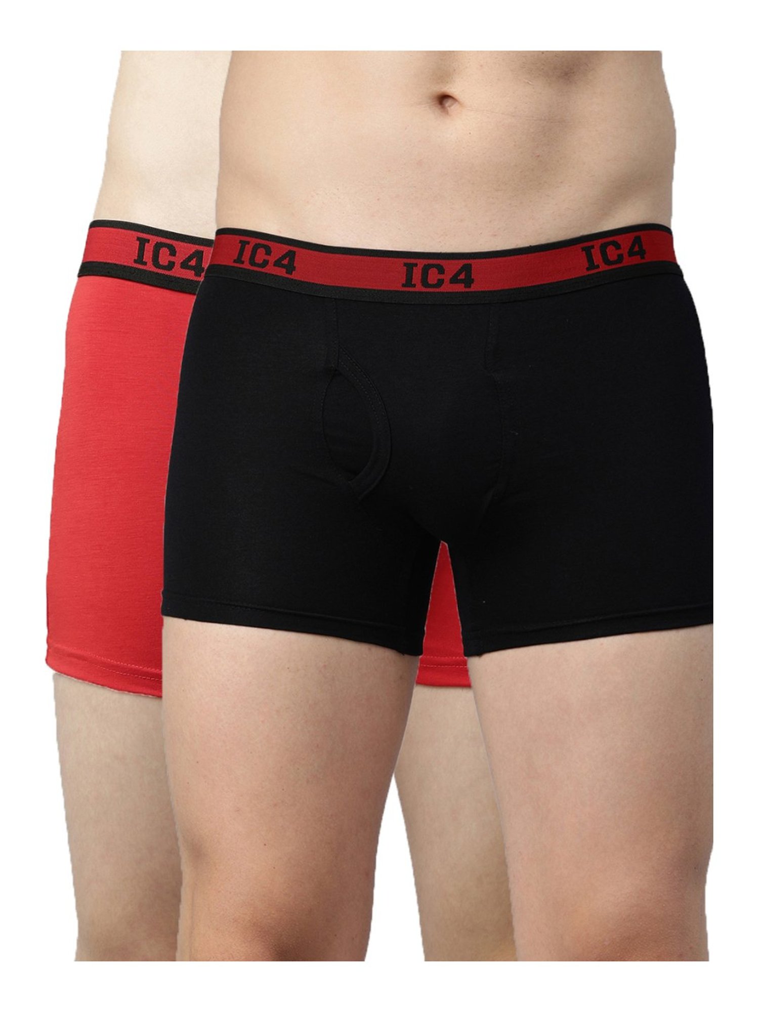 IC4 Black & Red Trunks - Pack of 2