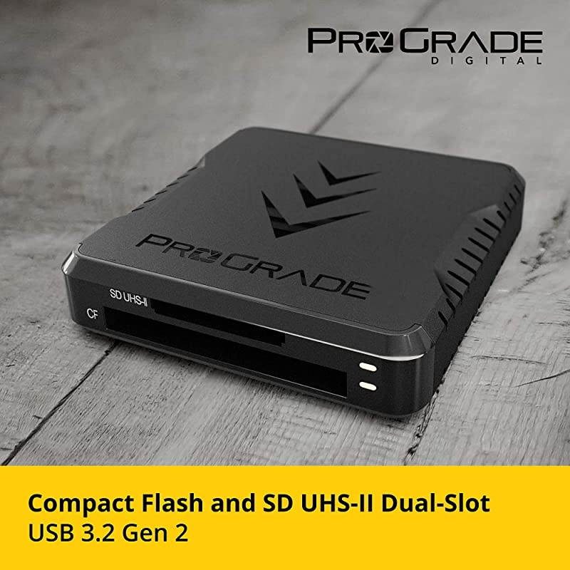 Compact Flash and SD UHSII DualSlot Memory Card Reader by  | USB 32 Gen 2 for Professional Filmmakers Photographers Content Creators