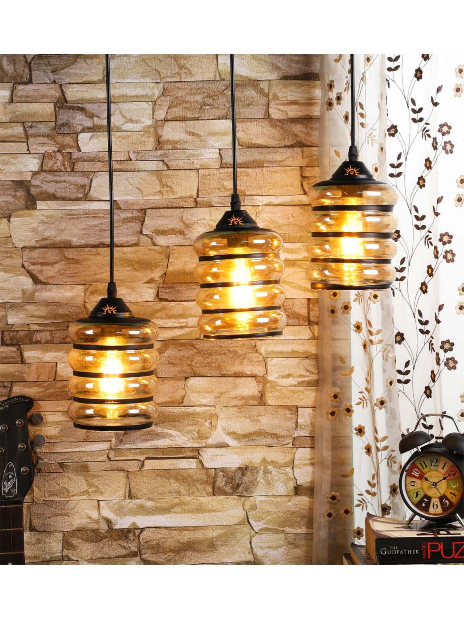 DecorativeRay Transparent Hanging Light - Set of 1