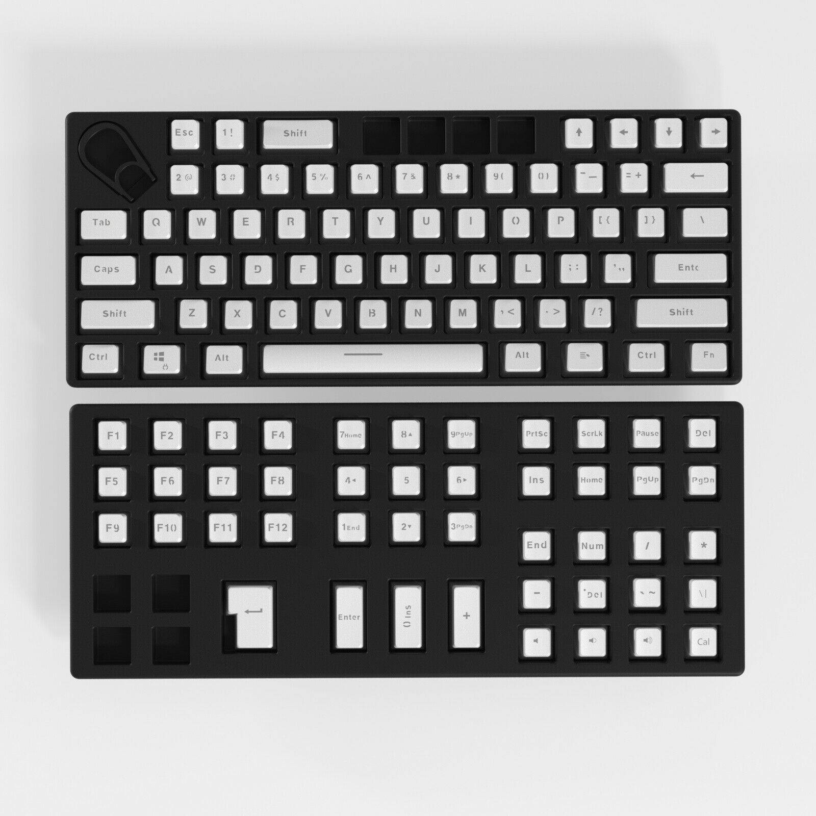 DIERYA x KEMOVE PBT Double Shot Pudding Keycaps, 104 Keys Mechanical Keycaps Set - OEM Profile - Compatible with 60% TKL Full-Size Stand US Layout Mechanical Gaming Keyboard