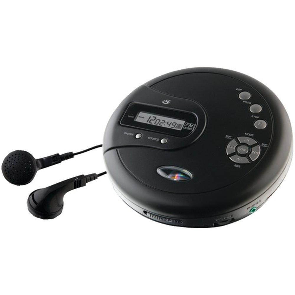 GPX PC332B Personal CD Player W/FM Radio & LCD Display