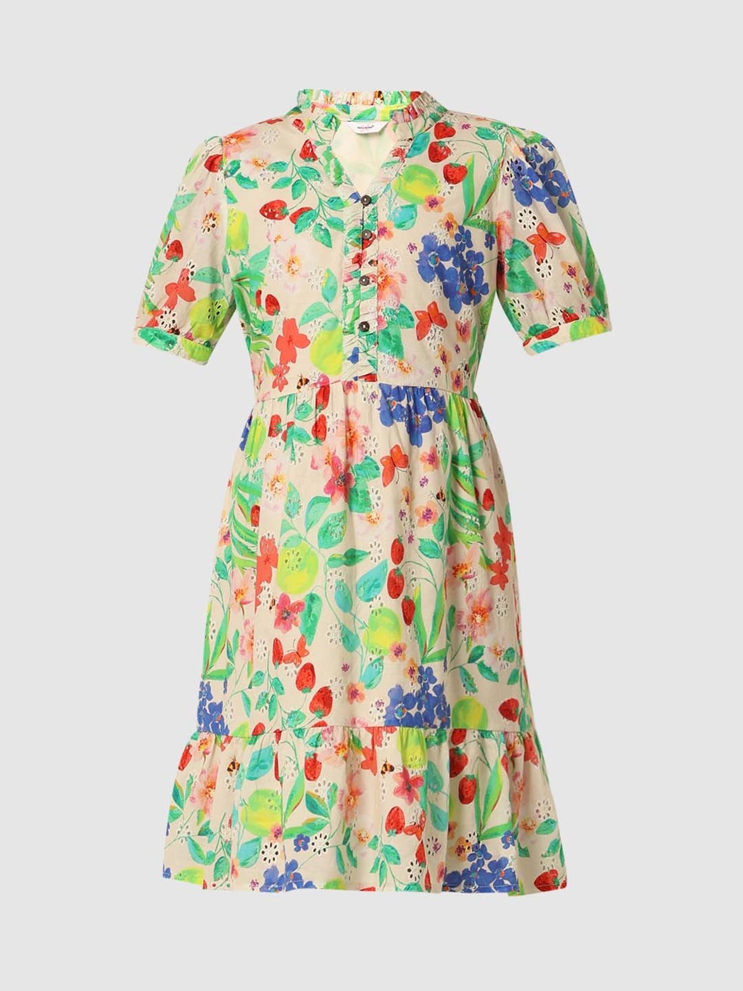 VERO MODA GIRL Multicolor Cotton Printed Dress