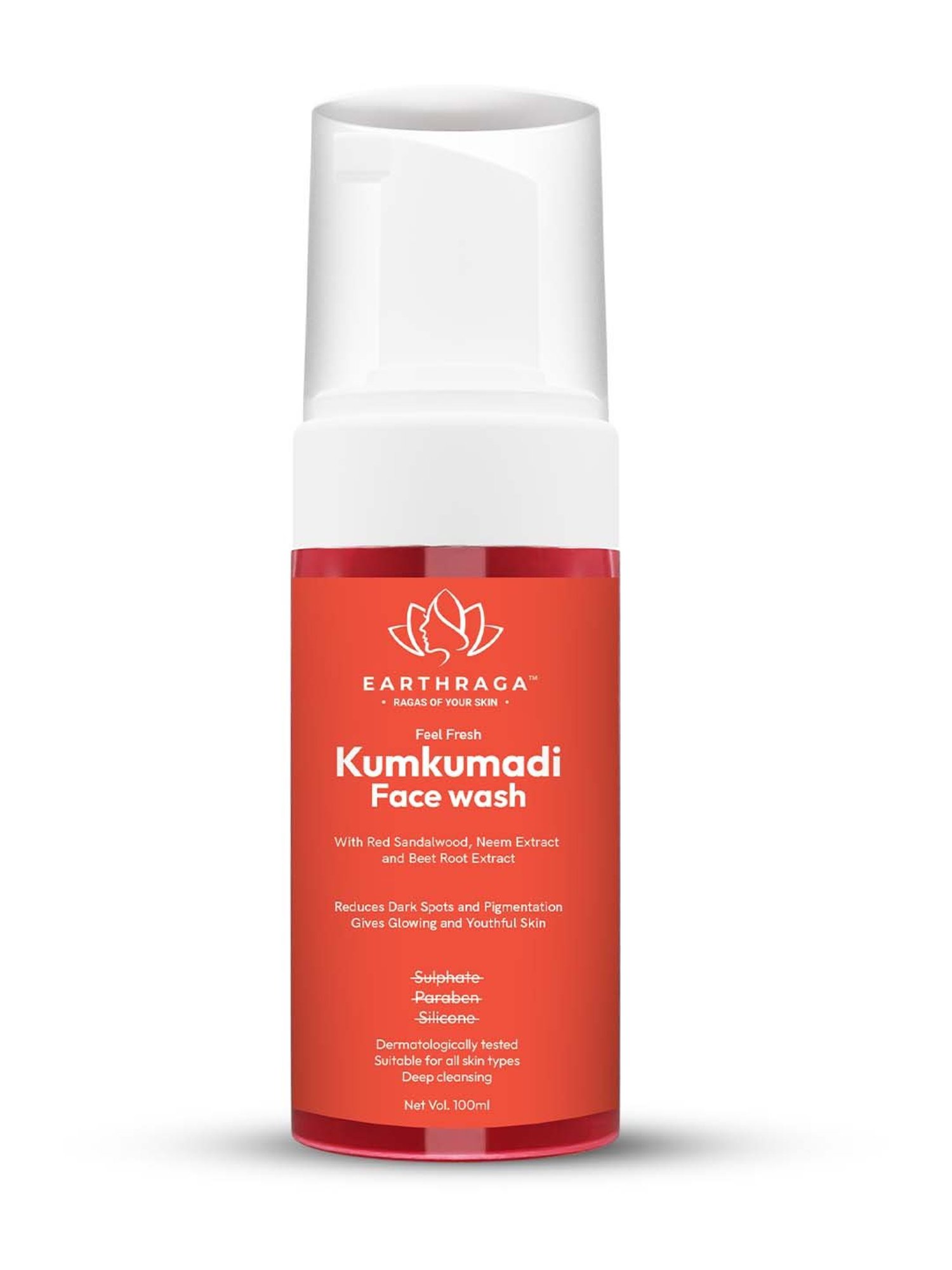 Earthraga Feel Fresh Kumkumadi Face Wash - 100 ml