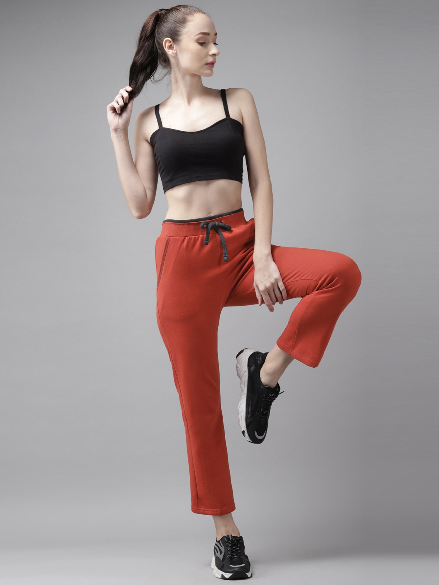 Cayman Rust Mid Rise Trackpants