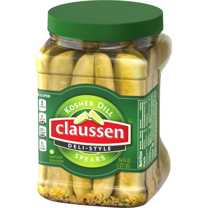 Claussen Kosher Dill Pickle Spears - 64 fl oz