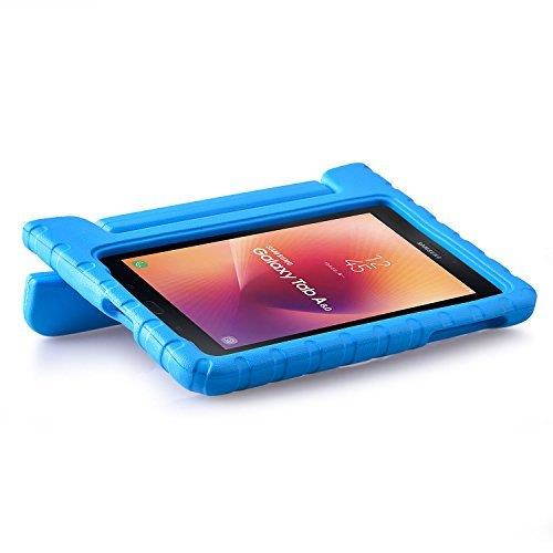 BMOUO Kids Case for Samsung Galaxy Tab A 8.0 2017 (SM-T385 /T380) - EVA Shockproof Light Weight Handle Stand Kids Case Cover for Samsung Galaxy Tab A 8-inch 2017 Release - Blue