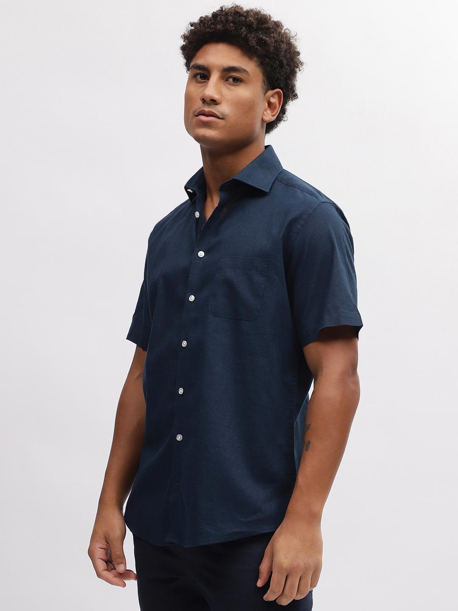 Bruun & Stengade Navy Regular Fit Shirt
