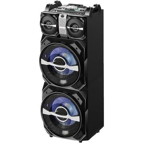 Blackmore BJS-198BT Portable, Amplified, 4way audio entertainment system with dual 12" Subwoofers, Bluetooth Connectivity, Mp3 playback and LED illumination.