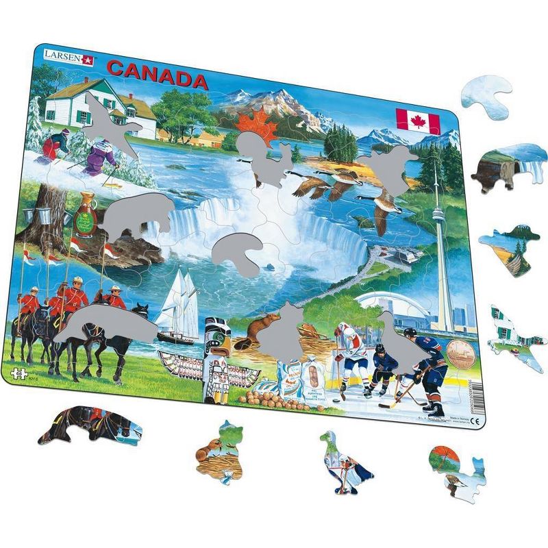 Larsen Puzzles Canada Souvenir Kids Jigsaw Puzzle - 66pc
