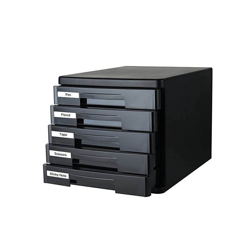 Compatible Label Tape Replacement for Brother MK-231 12mm 0.47inch Black on White use for Brother Label Maker PT 80 90 65 M95 Tape Cassettes 4-Pack