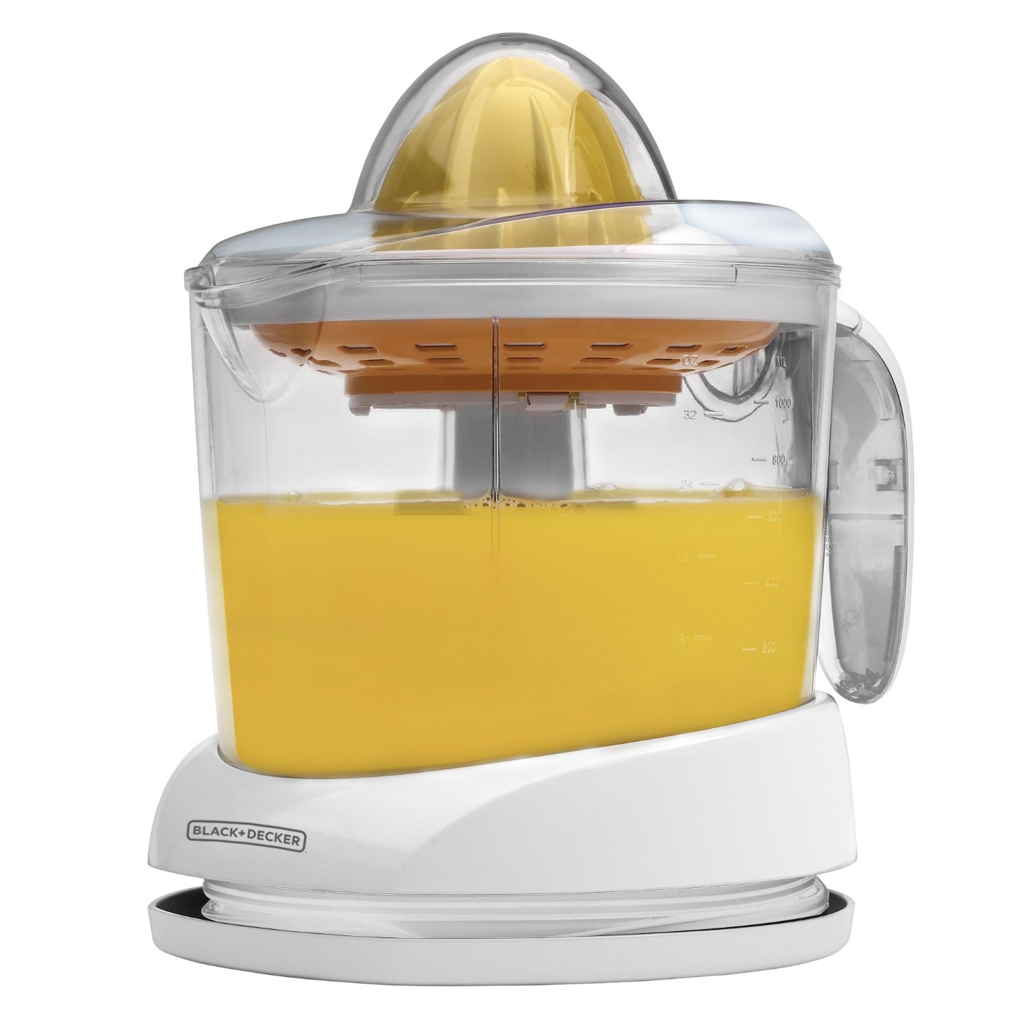 BLACK+DECKER CJ625 30-Watt 34-Ounce Citrus Juicer, White