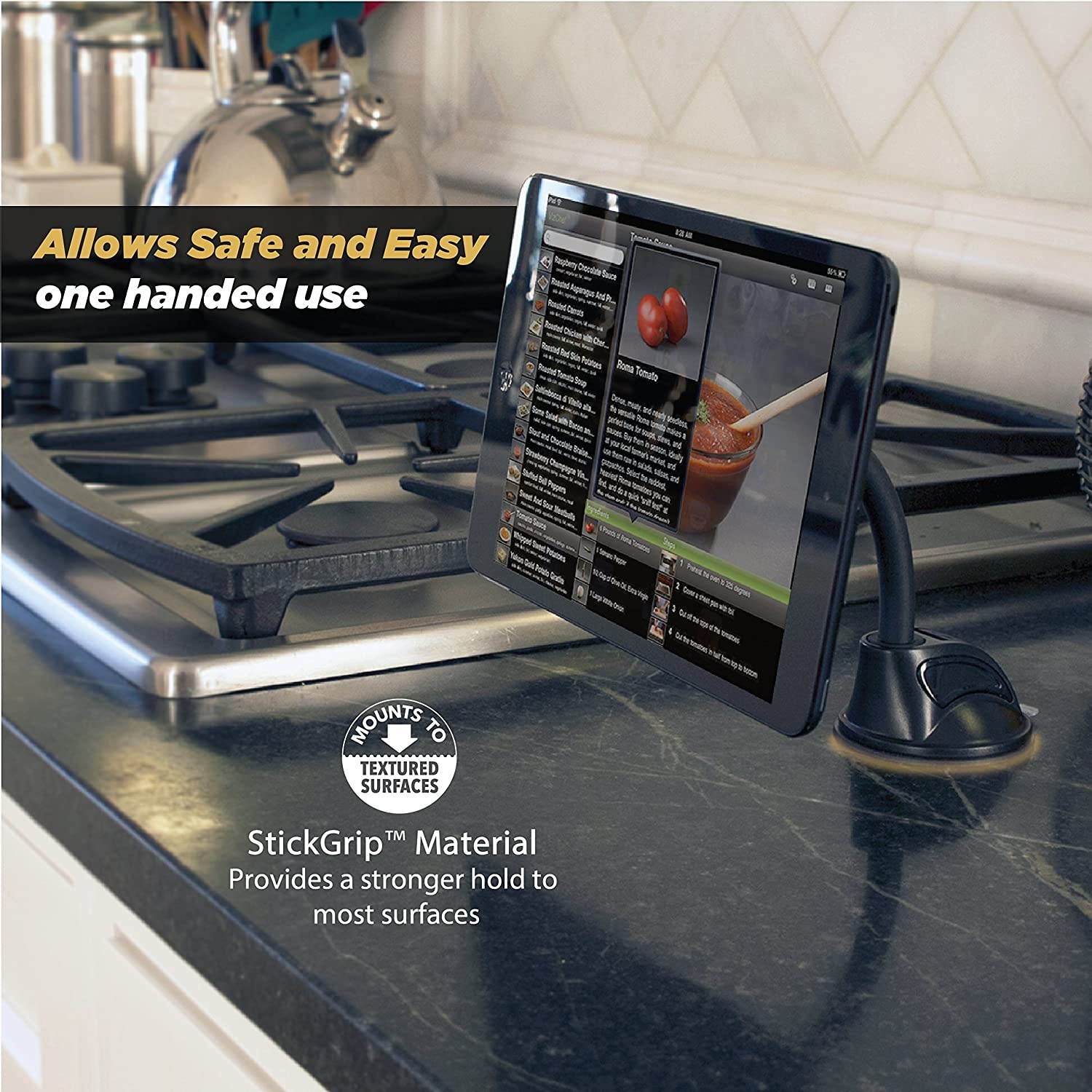 SCOSCHE MAGTHD2 MagicMount XL Universal Magnetic Suction Cup Mount Holder for Mobile Devices Black