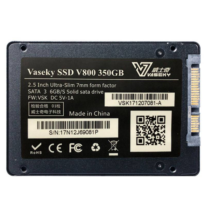 Vaseky V800 350GB 2.5 inch SATA3 6GB/s Ultra-Slim 7mm Solid State Drive SSD Hard Disk Drive for Desktop, Notebook