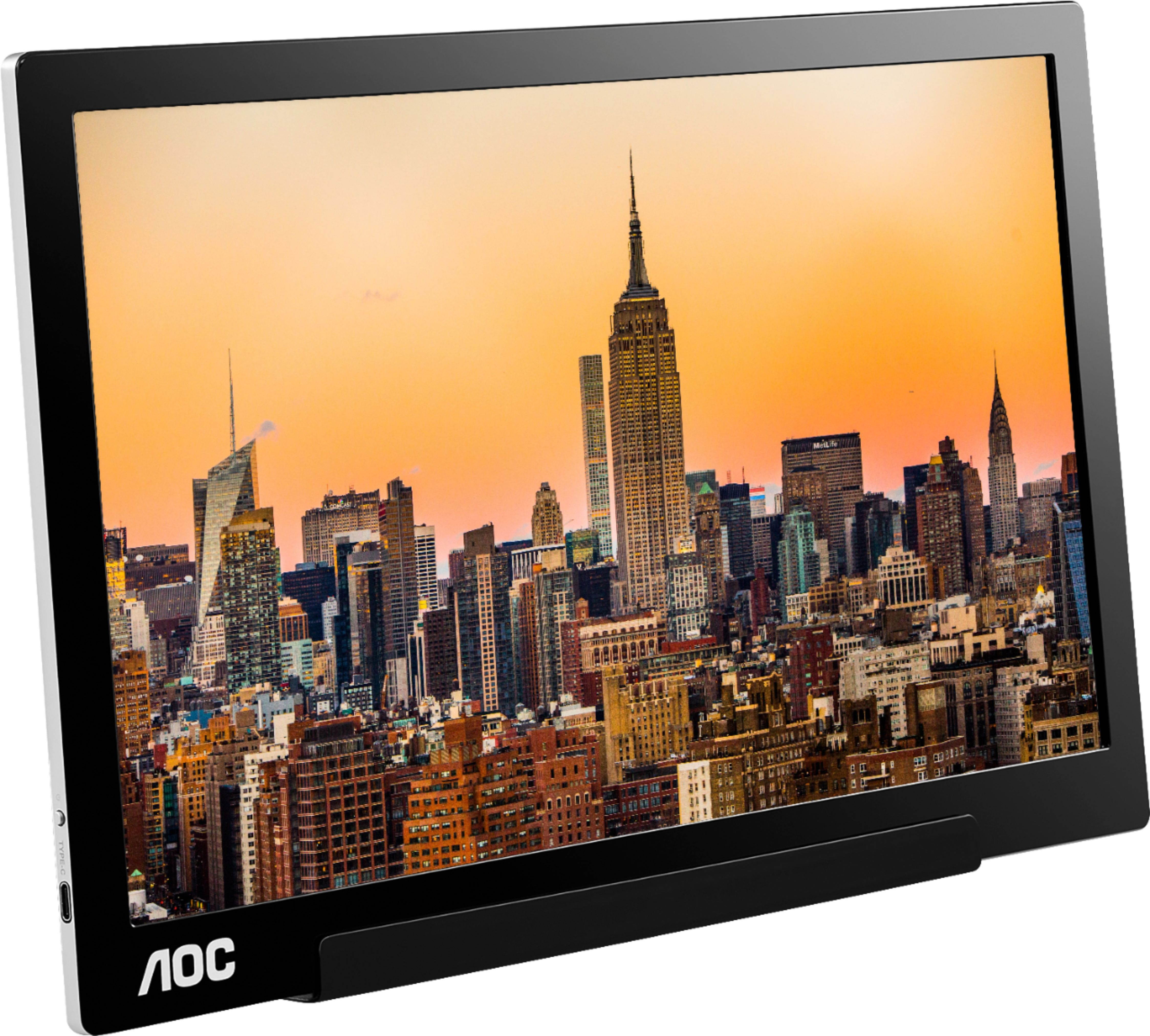 AOC - I1601C 15.6" LED IPS FHD USB-C Portable Monitor - Black (I1601C)