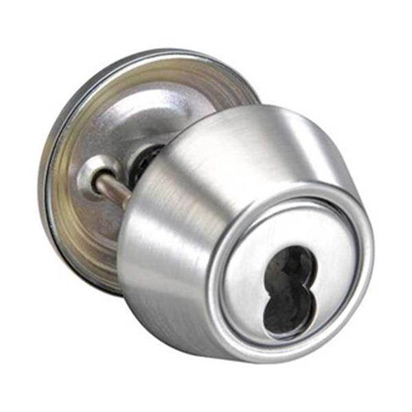 Deadbolt, Single Cylinder, Satin Chrome