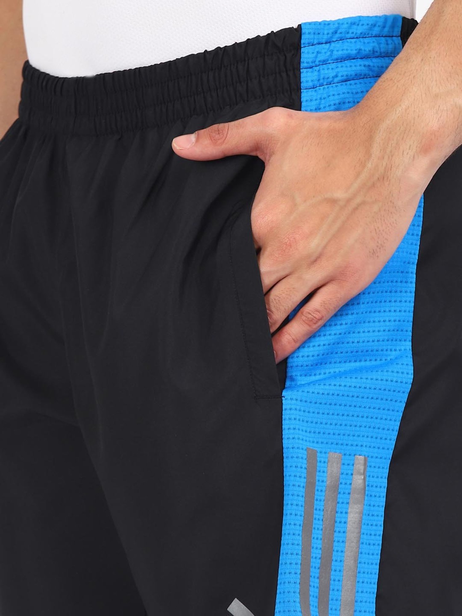 adidas Black Regular Fit Printed Shorts