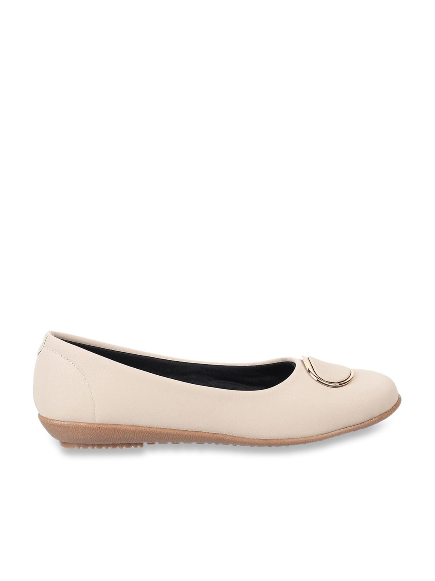 Walkway Women's Beige Flat Ballets