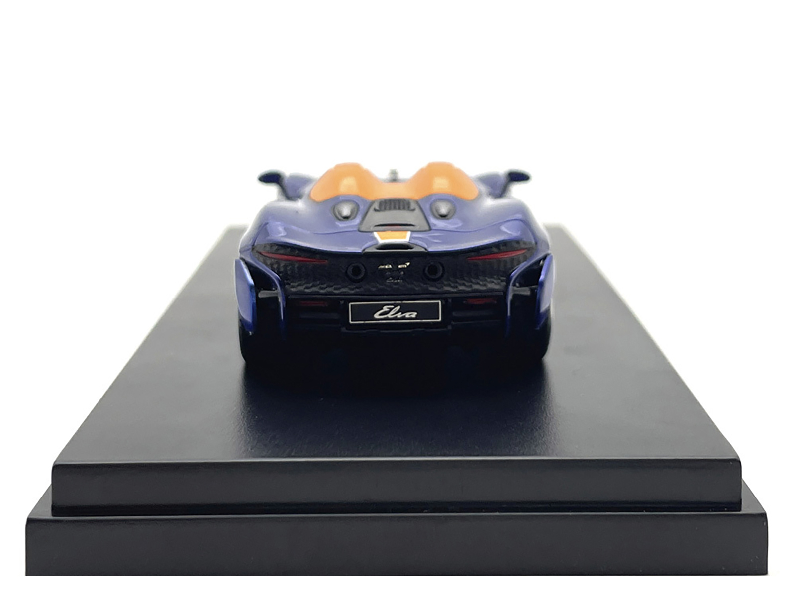 McLaren Elva Convertible Dark Blue Metallic with Orange Accents "Gulf Oil" 1/64 Diecast Model Car by LCD Models