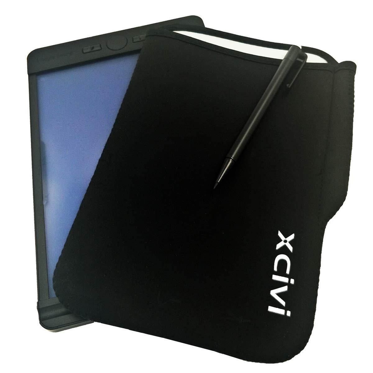 Neoprene Sleeve Case for Boogie Board Blackboard Note 9-inch LCD eWriter, 8.5x7.25 Size (Black)