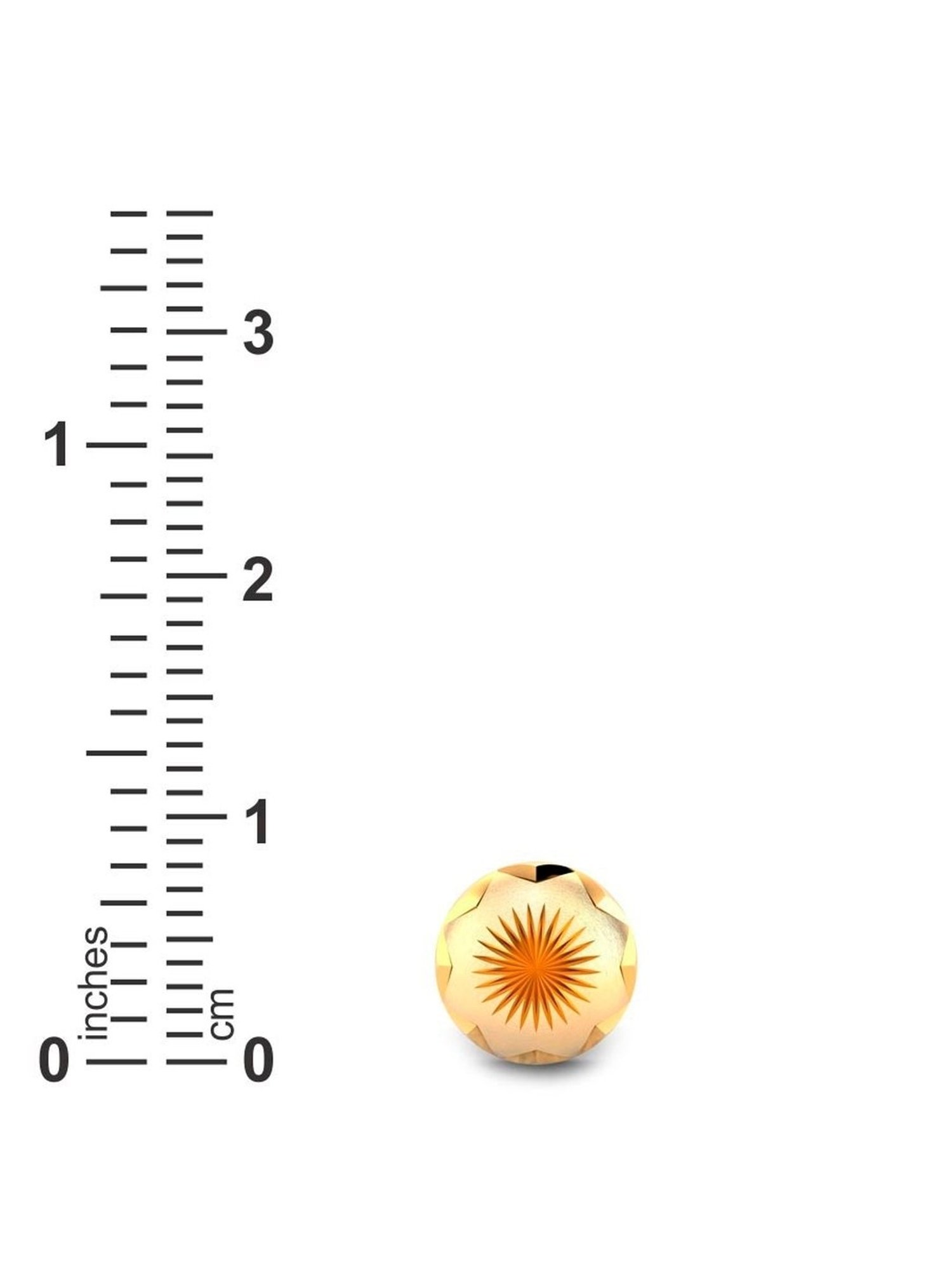 Candere by Kalyan Jewellers Sarah 22k Yellow Gold Stud Earrings