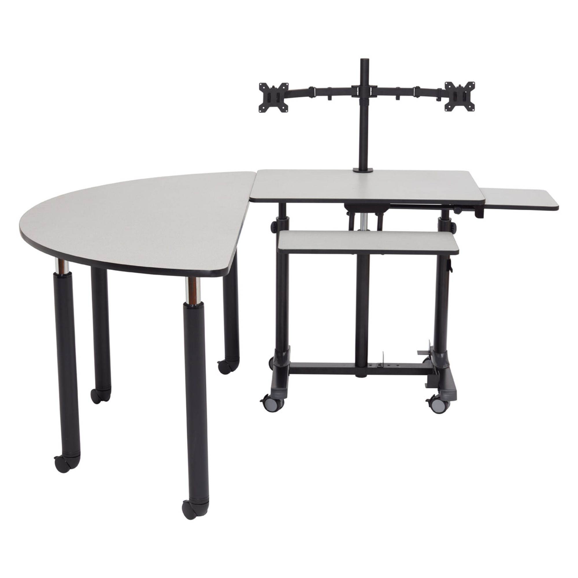 OKLAHOMA SOUND CORP EDTCP MOBILE COMPUTER SIT-STAND CART