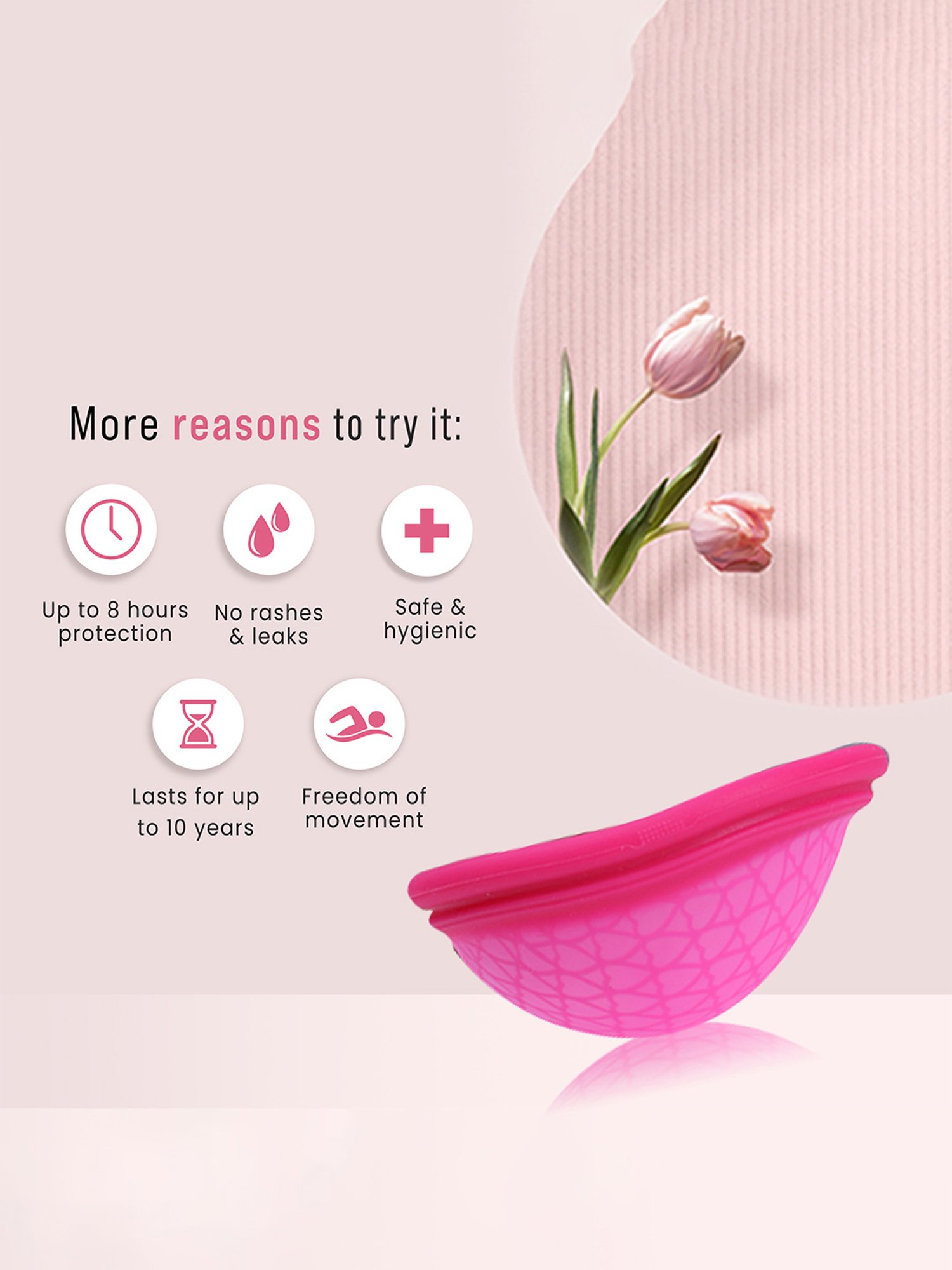 Namyaa Ultra Soft Medium Reusable Menstrual Cup - 50 gm