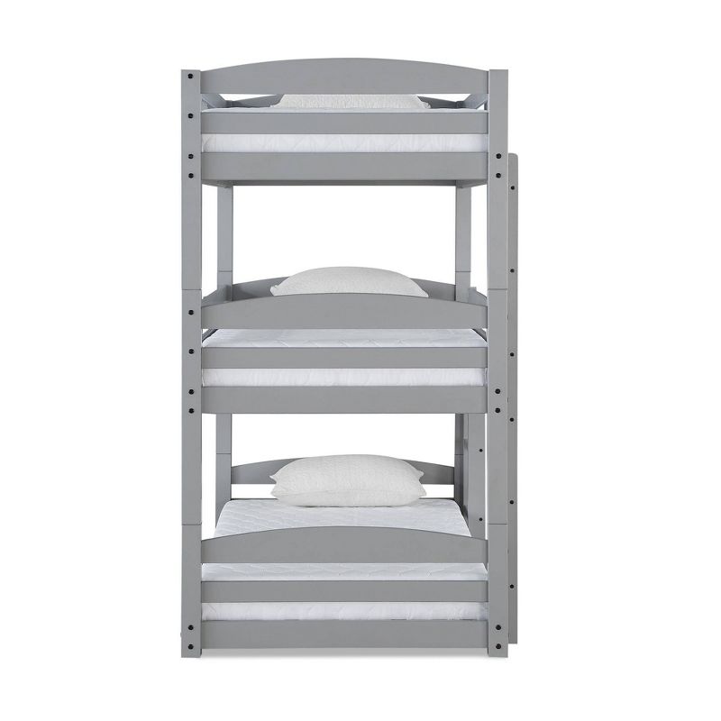 Bertha Triple Floor Bunk Bed Gray - Dorel Living