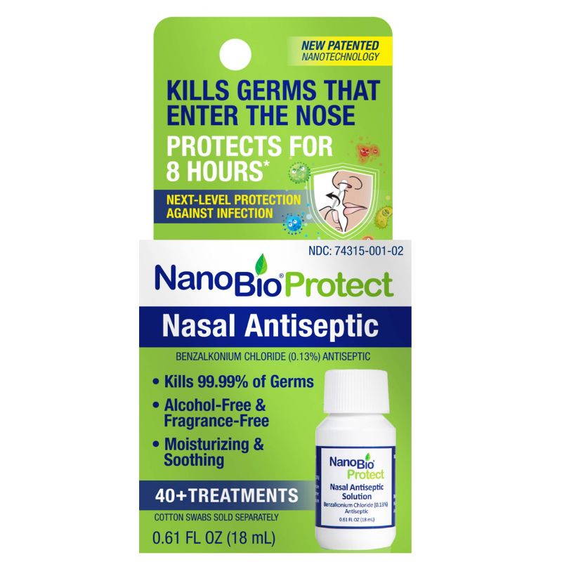 NanoBio Nasal Protection Antiseptic Solution - 0.61 fl oz