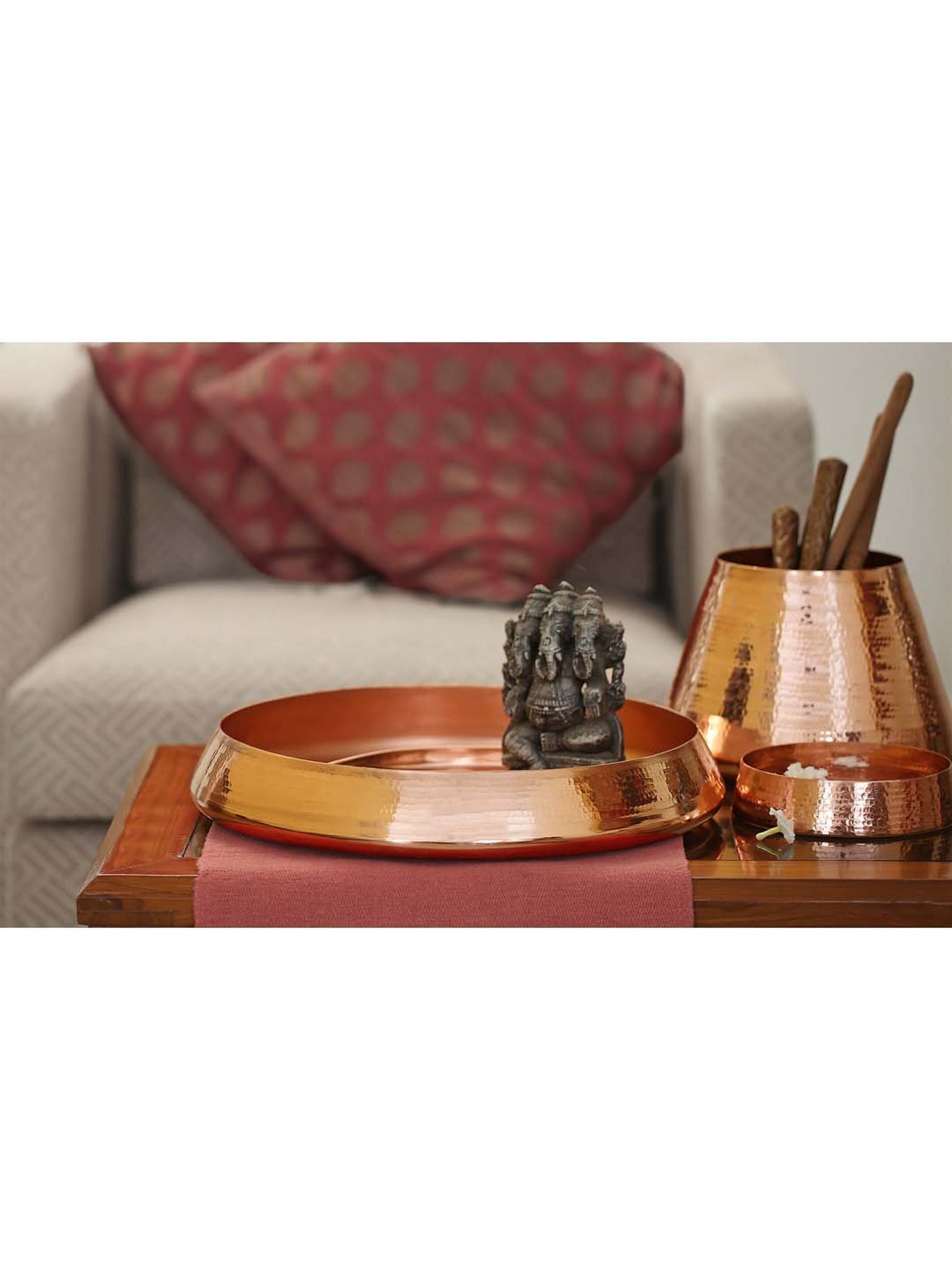 Sumeet S.S. Heavy Gauge Multi Purpose Plates with Mirror Finish Set of 9pc ( Dia-17cm, 22cm,27.5cm)