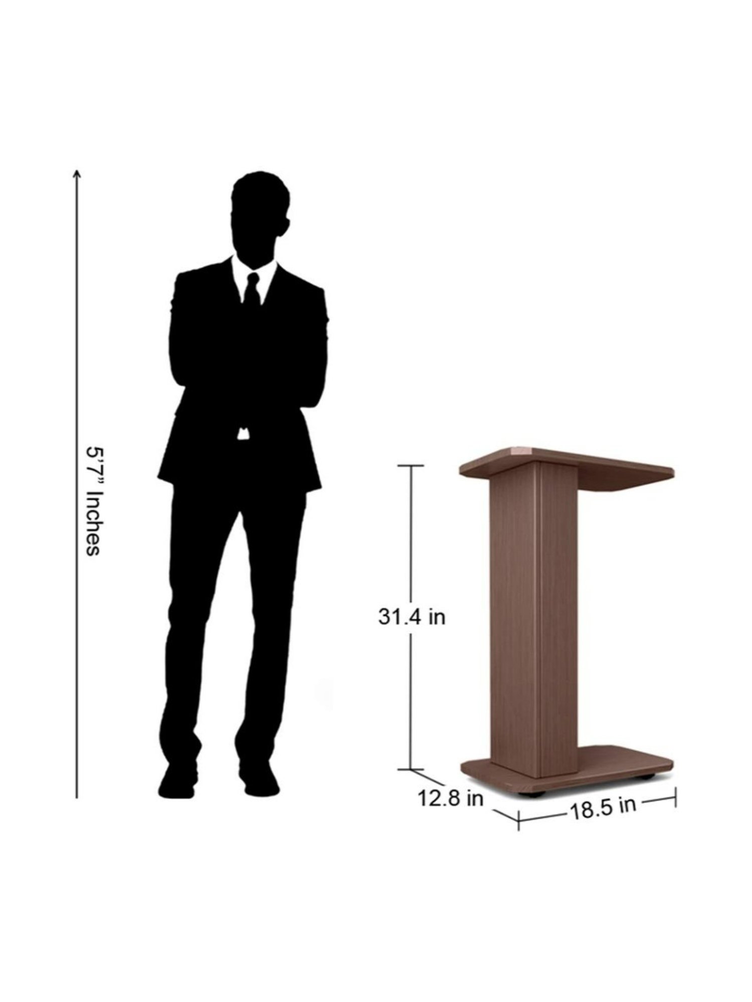 Godrej Interio Aero Beige Engineered Wood Bedside Table