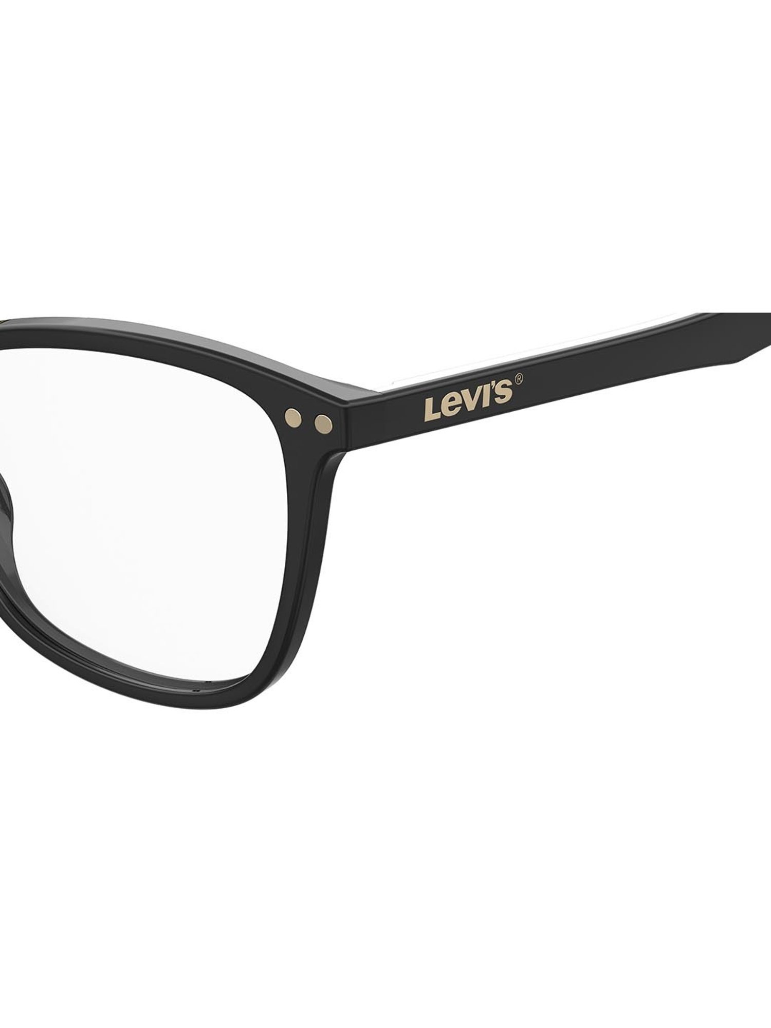 Levi's Black Rectangular Eye Frames for Women
