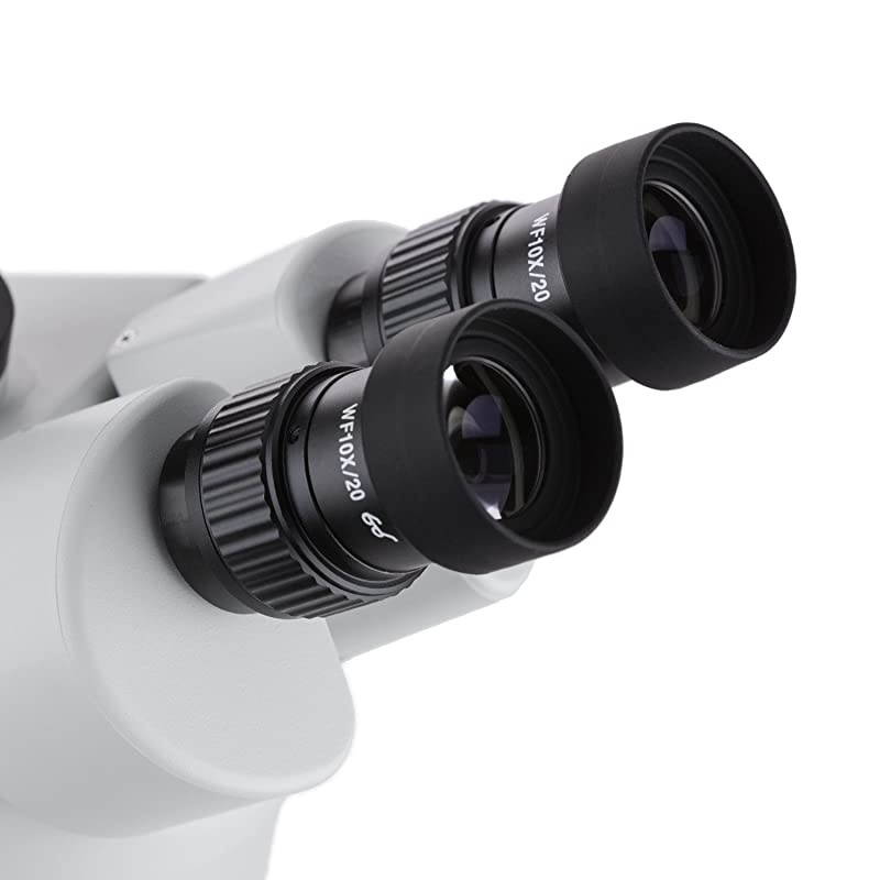 SM-3B Professional Binocular Stereo Zoom Microscope, WH10x Eyepieces, 7X-45X Magnification, 0.7X-4.5X Zoom Objective, Ambient Lighting, Single-Arm Boom Stand