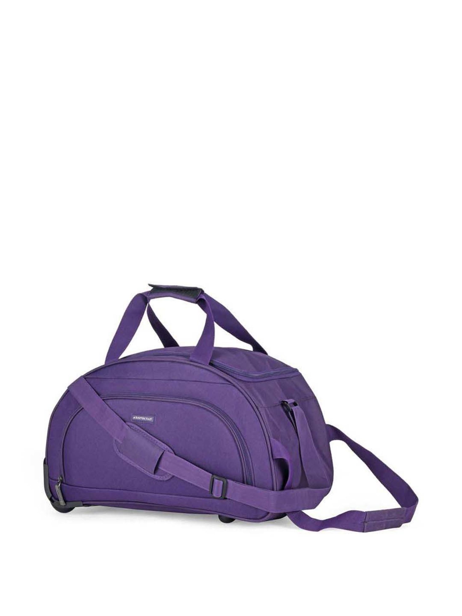 Aristocrat Dart Purple Small Duffle Trolley Bag