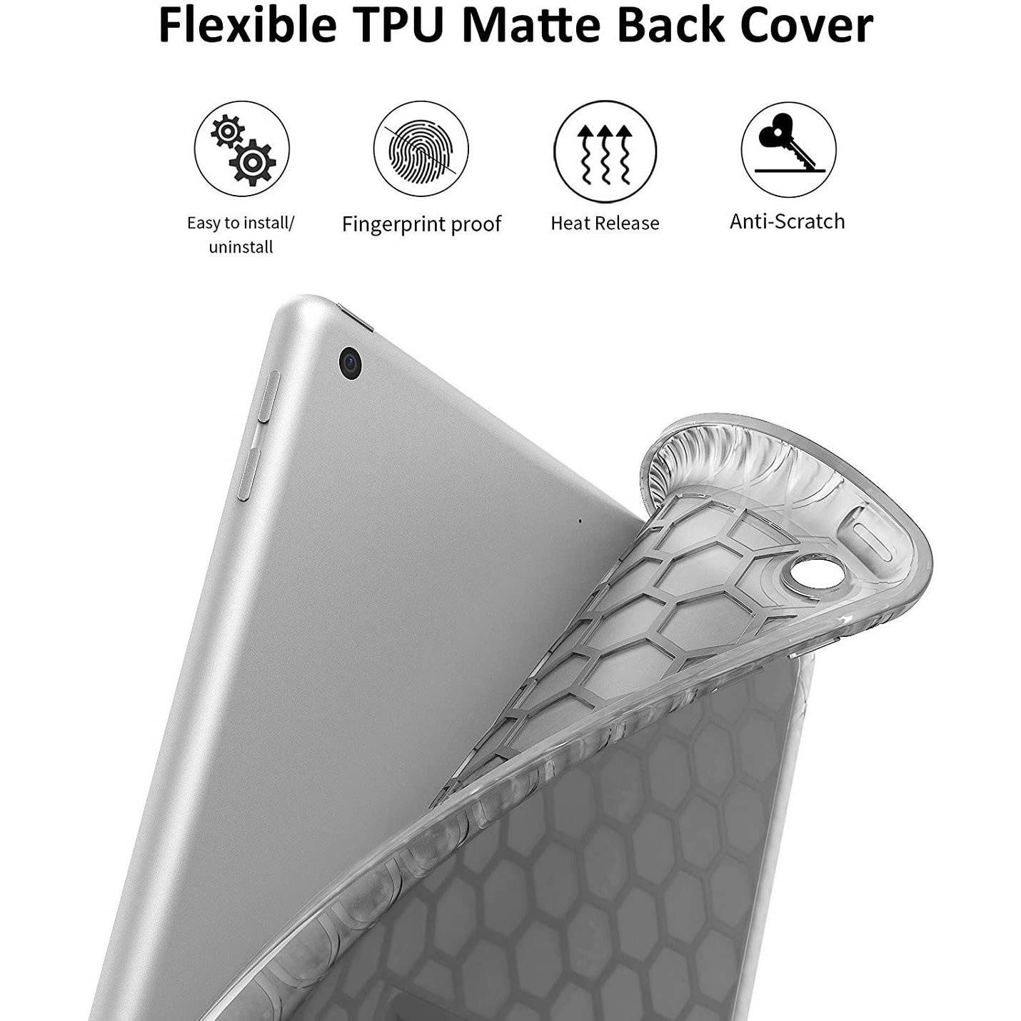 Smart Folio Case with Built-in Apple Pencil Storage for iPad 9.7-inch (2018/2017) - Aquamarine