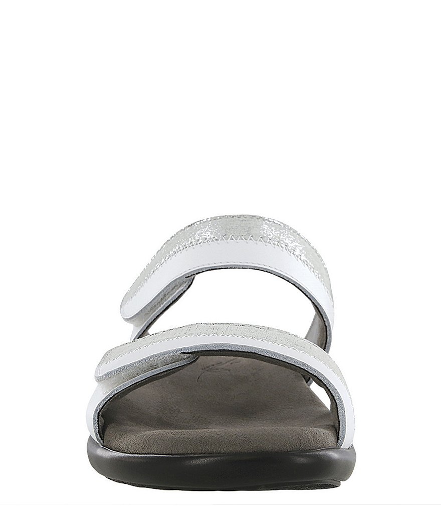 SAS Nudu Printed Leather Wedge Slides